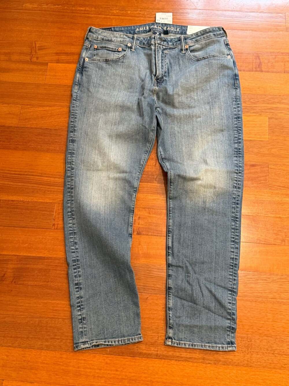 American Eagle Airflex+ Athletic Fit Jeans Size 36/32 Light Wash